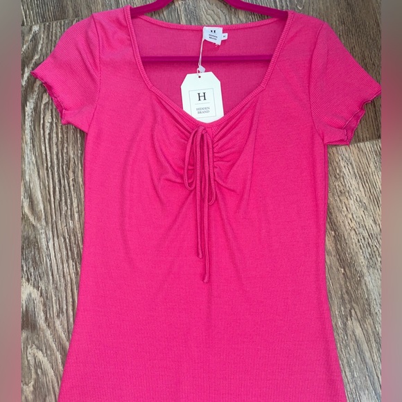 🎀Pink Ribbed Dress🎀 - Picture 2 of 3